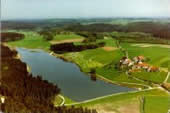 Luftaufnahme vom Haselbachsee