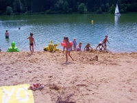 Sandstrand am Haselbachsee