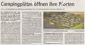 Campingplätze öffnen ihre Pforten
